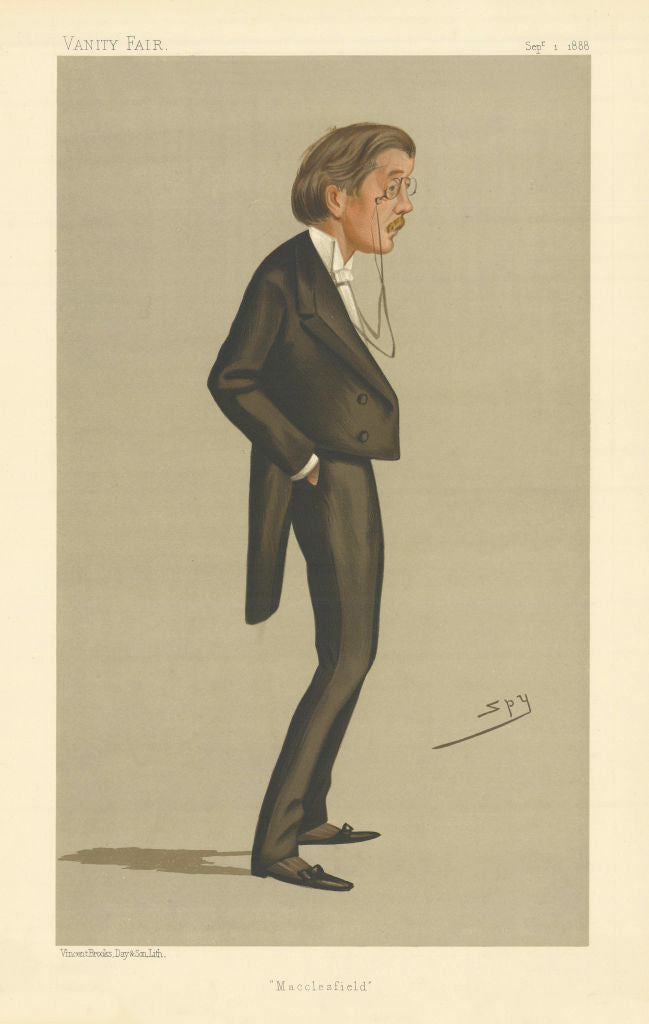 VANITY FAIR SPY CARTOON William Bromley-Davenport 'Macclesfield' Cheshire 1888